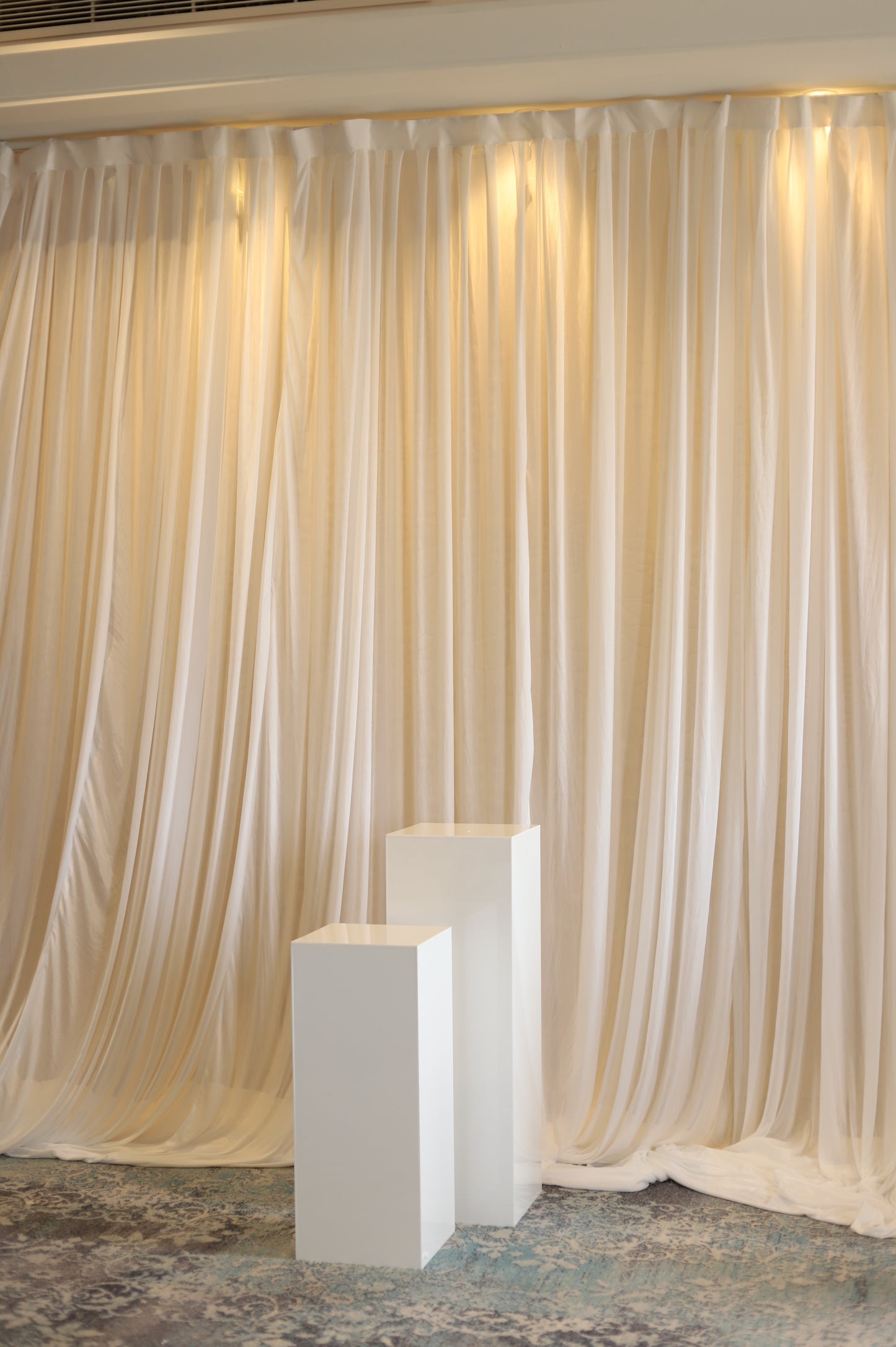White Acrylic Plinths