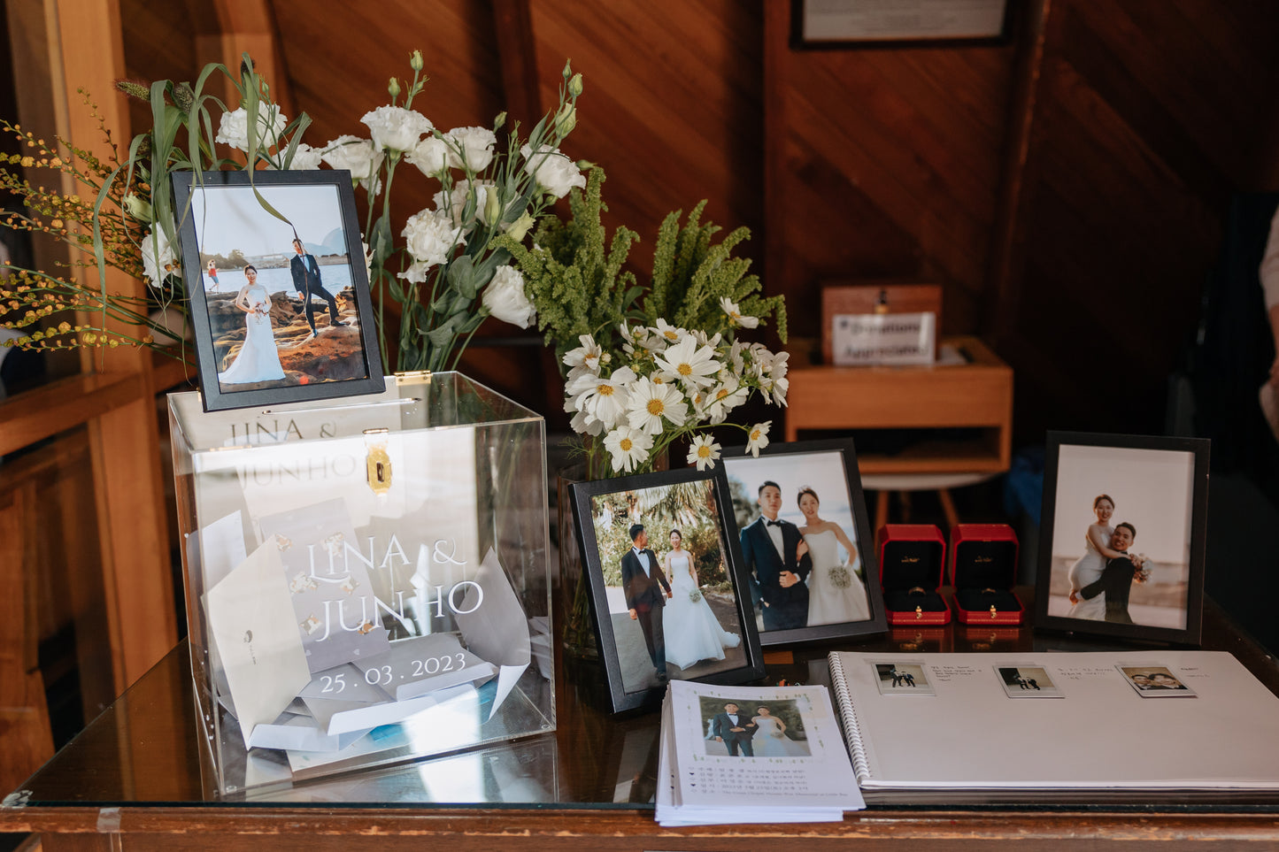 Wishing well Clear box