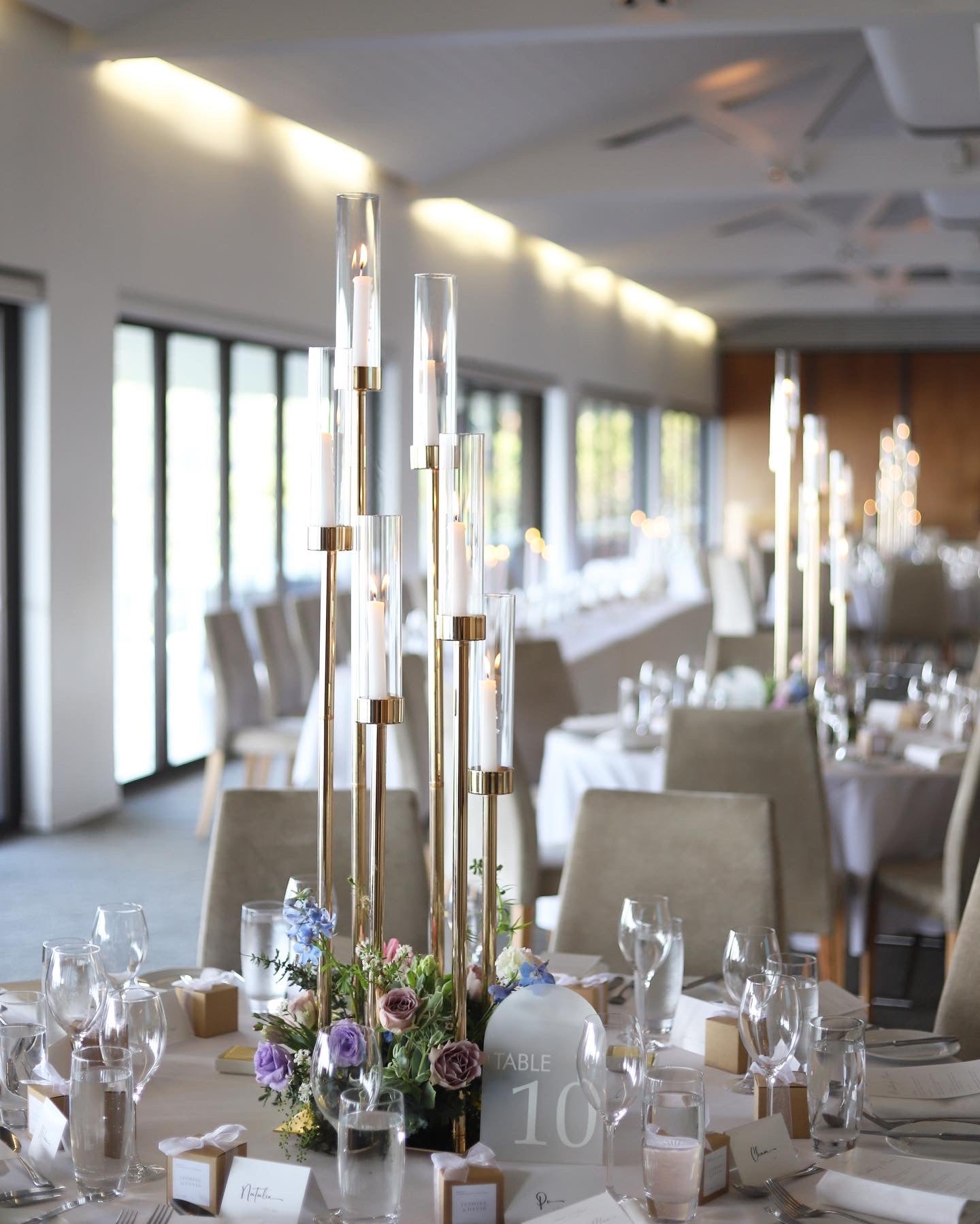 Metal Spiral Candelabra