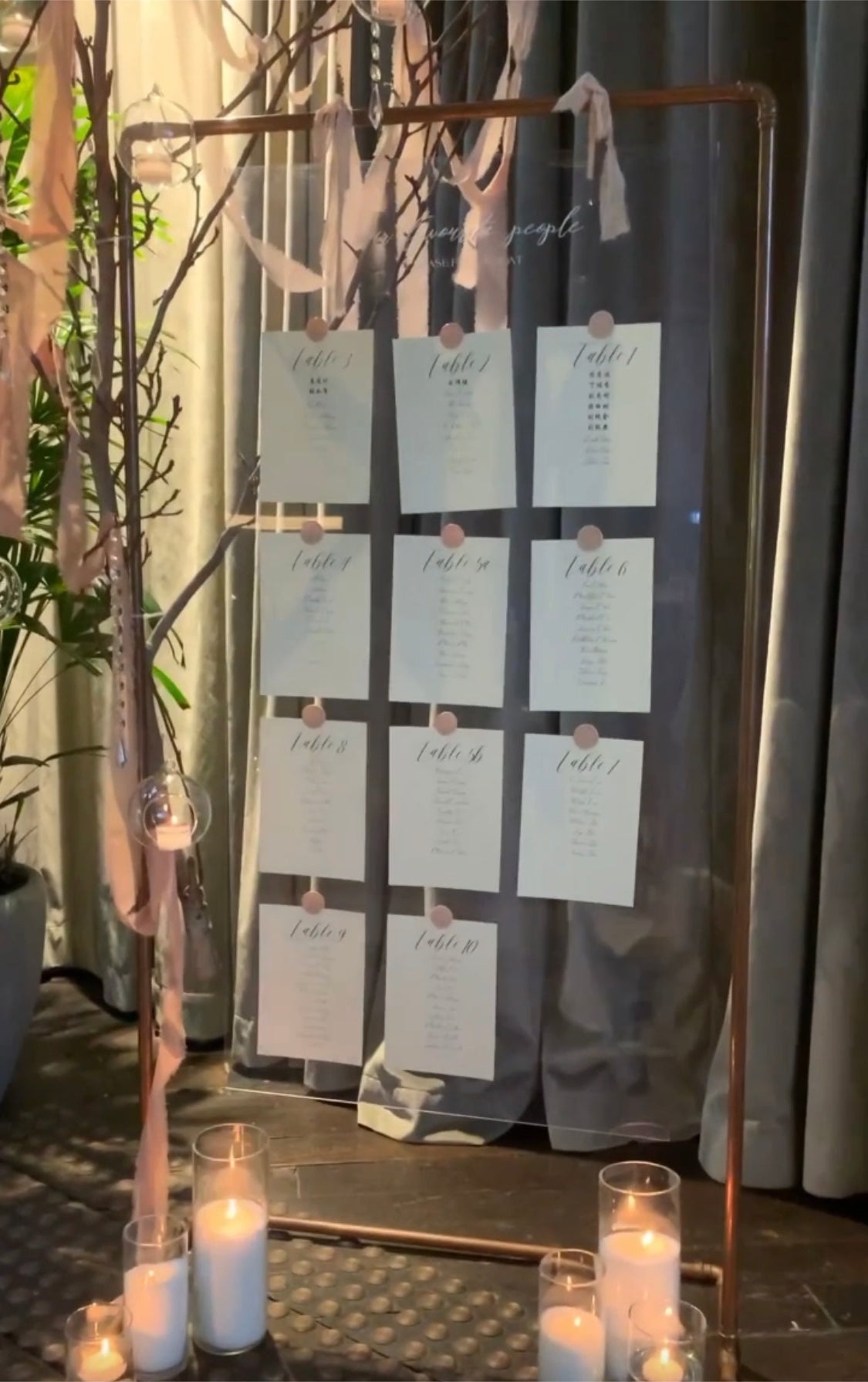 Copper Sign Stand